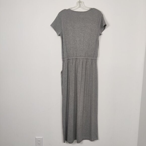 LC Waikiki Women's Short Sleeve Maxi Dress in Silver Gray Size EU 40 Casual - Picture 5 of 12